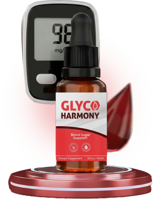 Gluco Harmony liquid drops for healthy blood sugar support, natural diabetes management, and balanced glucose levels.