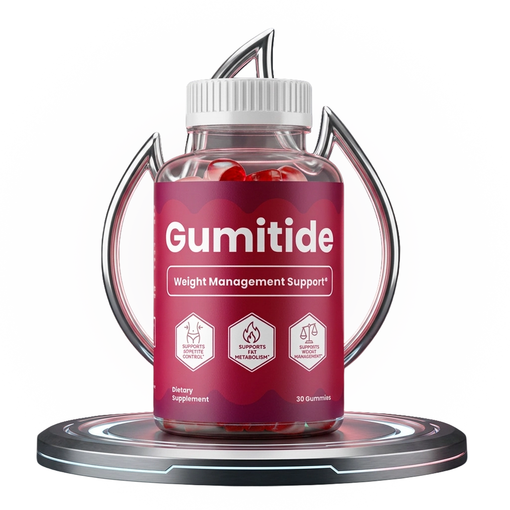 Gumitide apple cider vinegar gummies bottle for metabolism support and natural weight management