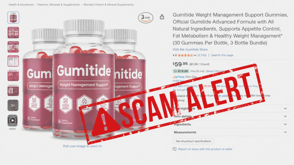 Warning about fake Gumitide supplements sold on unauthorized marketplaces