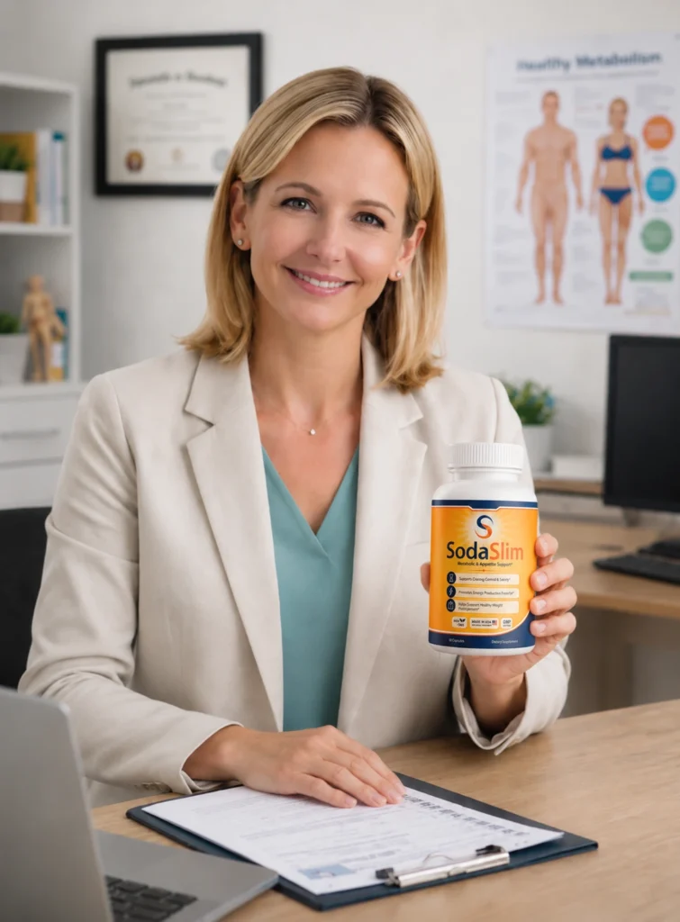 SodaSlim nutrition specialist Sarah Miller recommending metabolic support formula