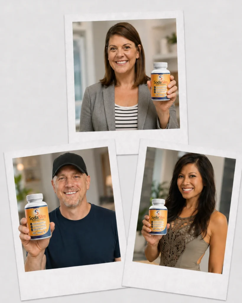 Happy SodaSlim customers sharing their healthy weight-management results